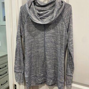 Eddie Bauer Cowl Neck Lightweight Ribbed Sweater